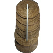 TOFL  Baseball Mitt, Repair Lacing Kit, 6 Medium Brown Leather Laces & Needle