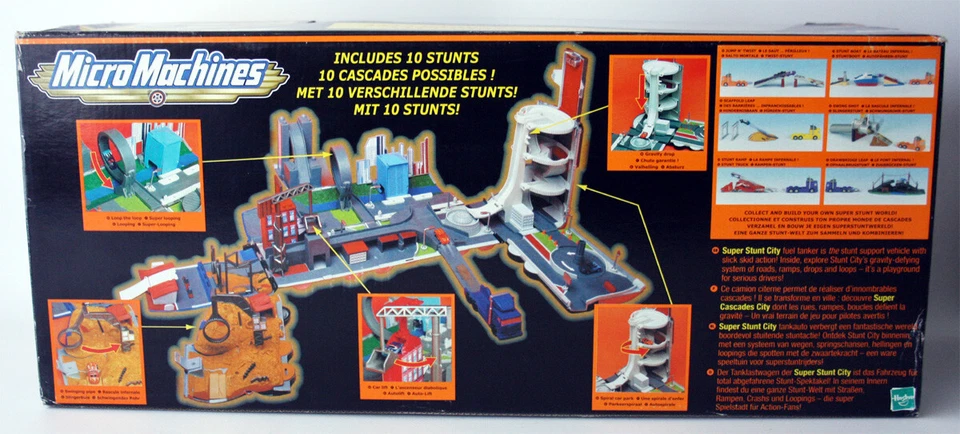 RARE 2001 HUGE MICRO MACHINES SUPER STUNT CITY PLAYSET HASBRO NEW SEALED ! - Image 4 of 4