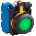 IDEC Corporation CW1L-M1E10Q4G Switch Push Button N.O. SPST Flush Round Butto...