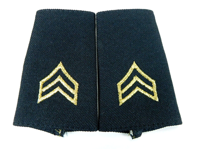 US Army Soft Shoulder Boards Female Epaulets SGT Dress Blue ASU Women's  Uniform | eBay