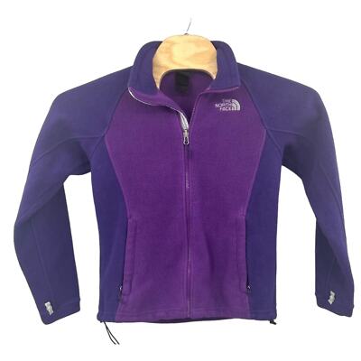 The North Face Women's Two Tone Purple Full Zip Fleece Jacket Interchangeable XS