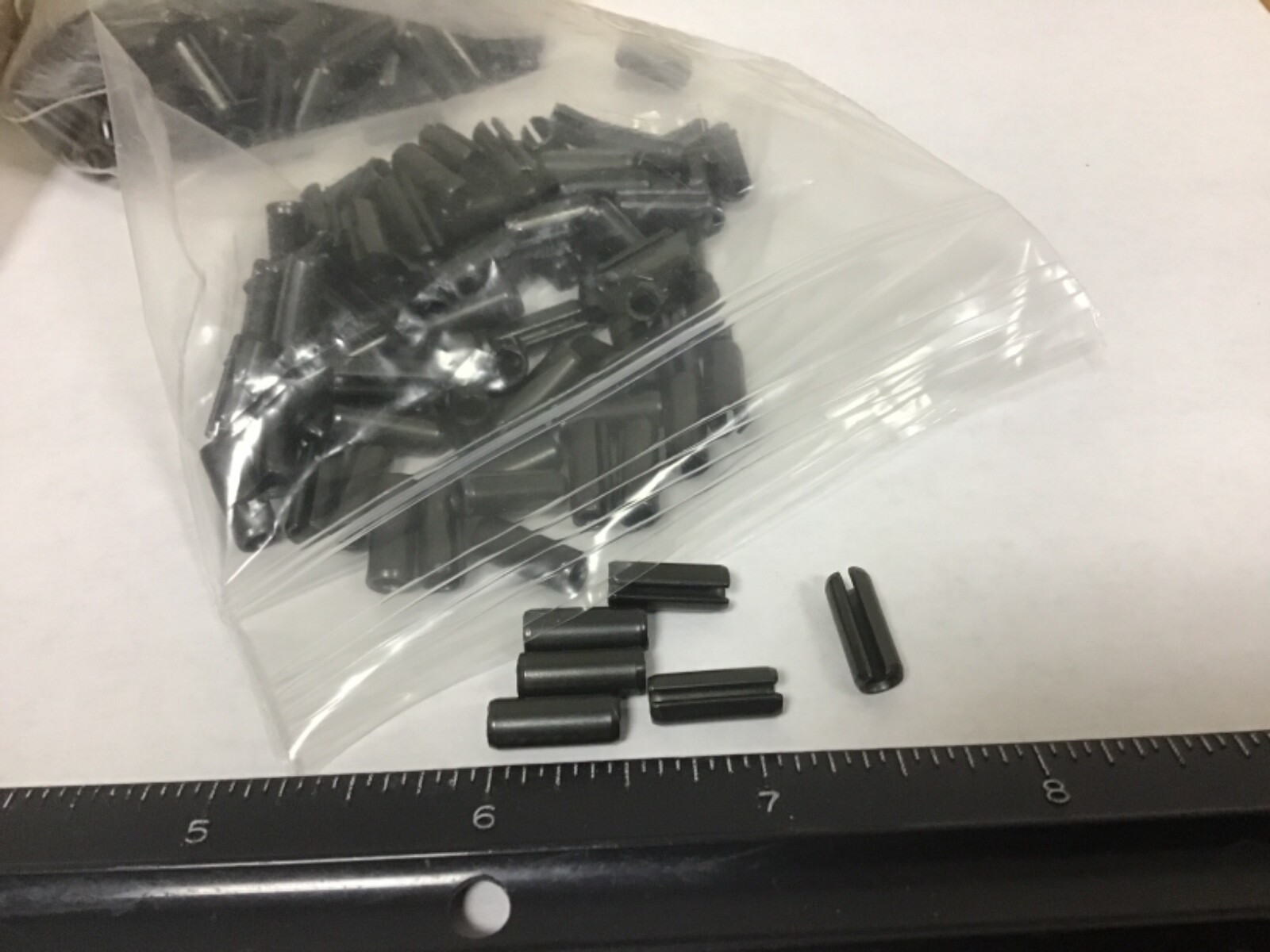 New Qty (100) 3/16" X 1/2" Long Spring Pins, Black Oxide