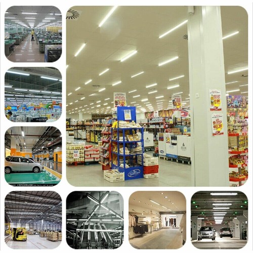 4PCS/Pack T8 Integrated 2FT 3FT 4FT 5FT 6FT 8FT Linkable LED Shop Light Fixture - Picture 11 of 12