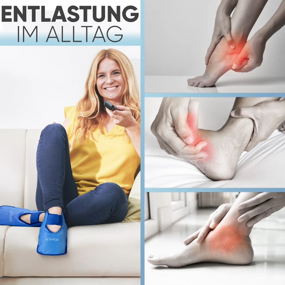 2x Kühlsocken Kühlschuhe Sanfter Stoff - Gel Kältettherapie Chemotherapie Chemo - Bild 2 von 4