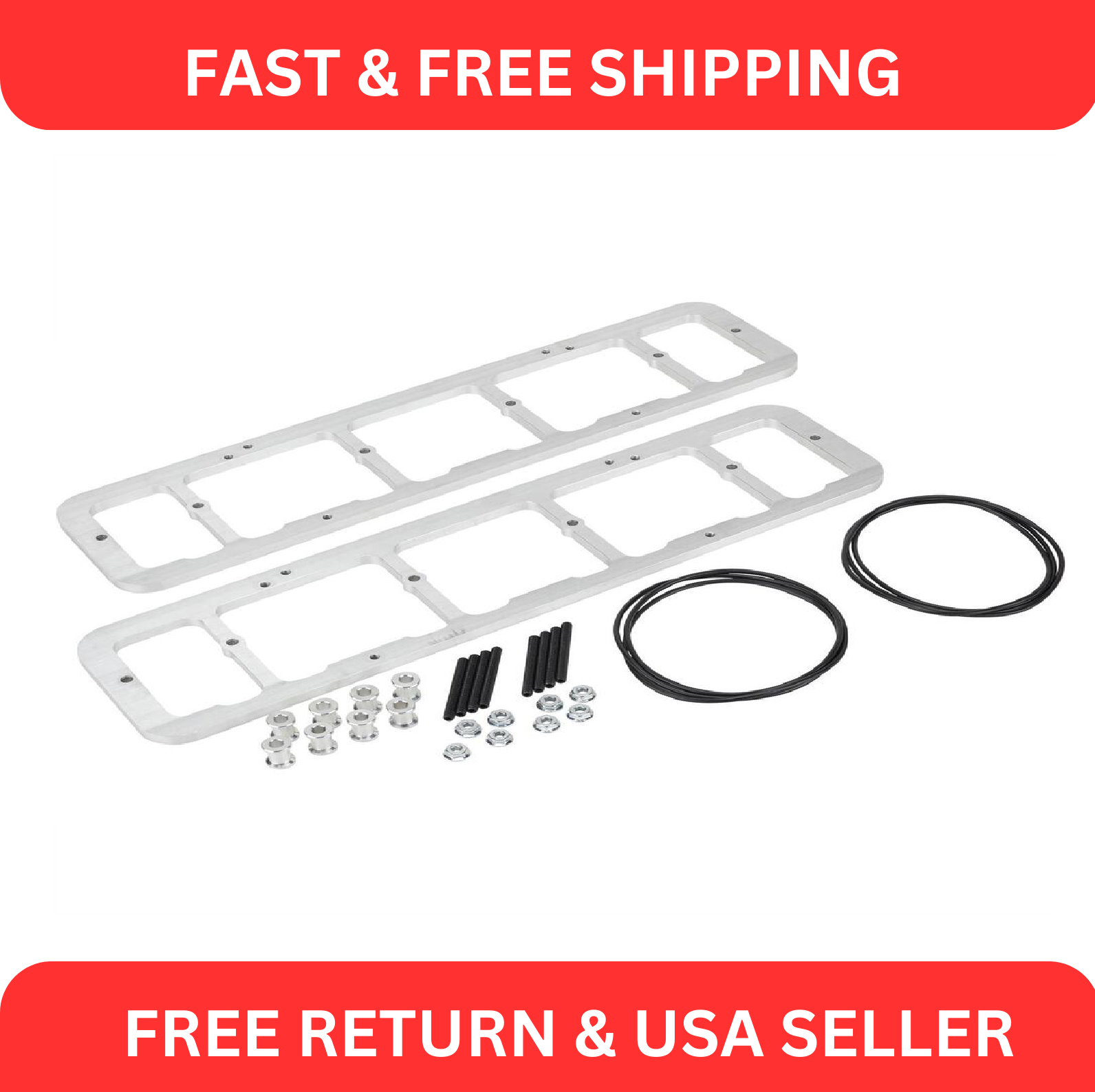 Speedway Center Bolt Vortec to Perimeter Valve Cover Adapters 305 350