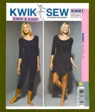 Leotard, Leggings & Skirt Sewing Pattern~Dance/Exercise (XS-XL) Kwik Sew 3661
