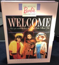 THE OFFICIAL BARBIE COLLECTOR  S CLUB 1997 2nd EDITION COMPLETE WITH PIN  BINDER