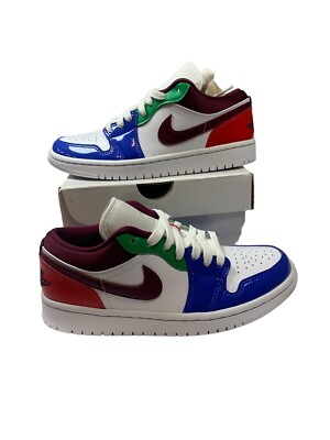 Size 7 - Air Jordan 1 Low SE White/Dark Beetroot Blanc/ Betterave Foncee