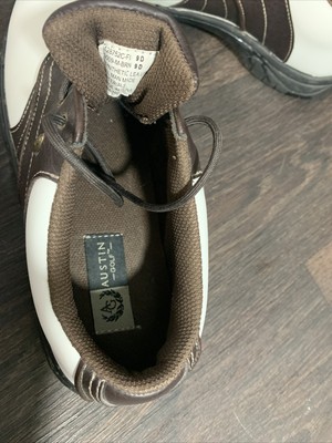 Austin Golf Oxford Shoes Men Size 9D White / Brown with  display picture 2
