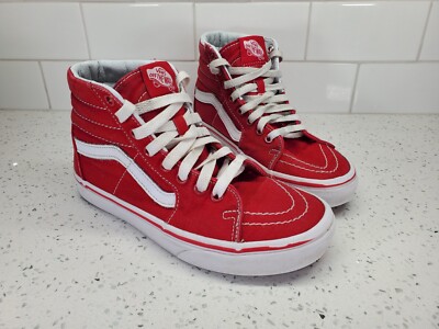 Vans Old Skool Vans Rouge Montante Femme HOT Vans Sk8 Hi Vans Old