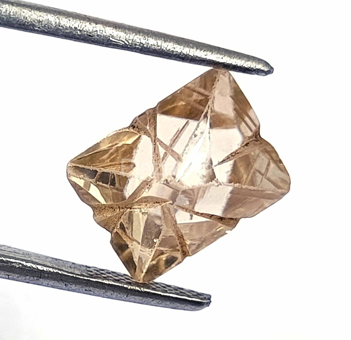 F-Color Diamond Colorless Certified Raw CVD Loose FL Clarity Gemstone  4OUW