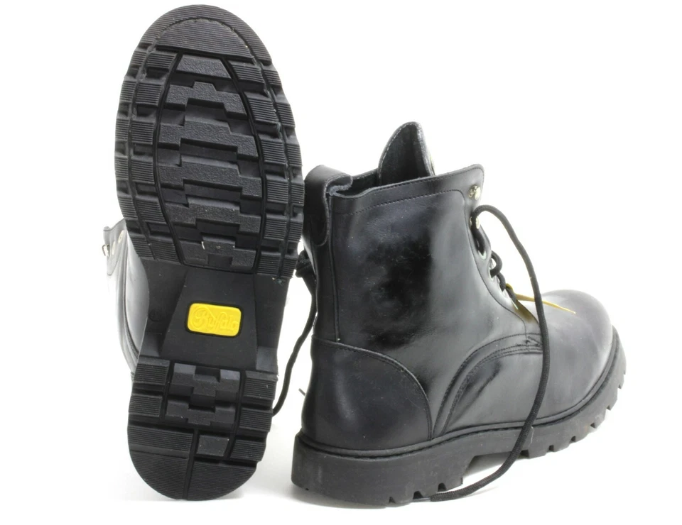 630 Schnürstiefel Halbschuhe Herrenschuhe Herren Boots Leder Schwarz Buffalo 46 - Bild 3 von 3
