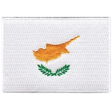 CYPRUS FLAG PATCH CYPRIOT embroidered iron-on EMBLEM travel souvenir GREECE new