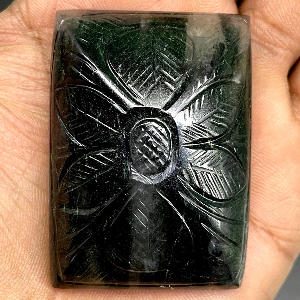 Cuarzo rutilo natural de 290,25 quilates 53x38 mm tallado octágono piedras preciosas sueltas sin tratar Foto 2 de 4