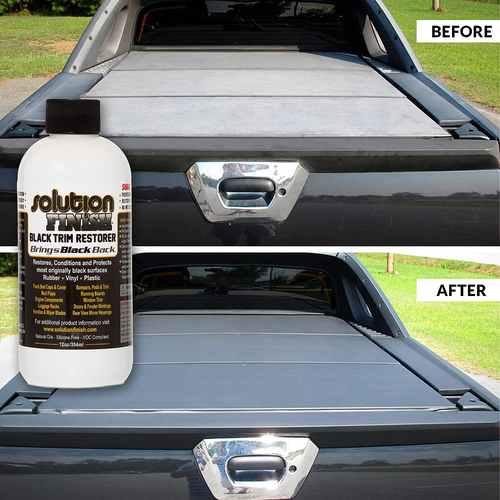 Black Plastic & Vinyl Trim Restorer - Use for Car and Truck Detailing, No Wet Lo - Picture 6 of 12
