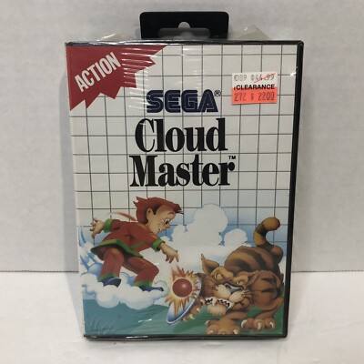 Cloud Master (Sega Master System) NEW FACTORY SEALED, SUPER RARE US RELEASE!