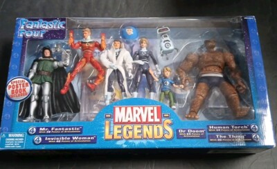FANTASTIC FOUR Marvel Legends 5-Figure Boxed Set good shape bg-5