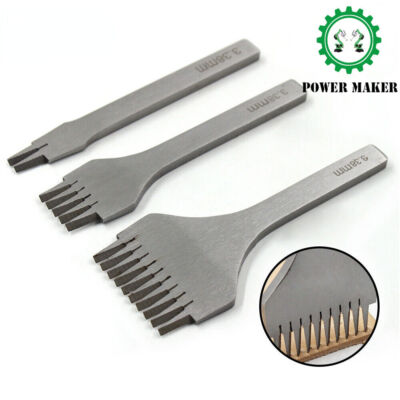 3.38/3.85/3.0/2.7 mm Leather Craft Hole Punches Stitching Punch Tool Set