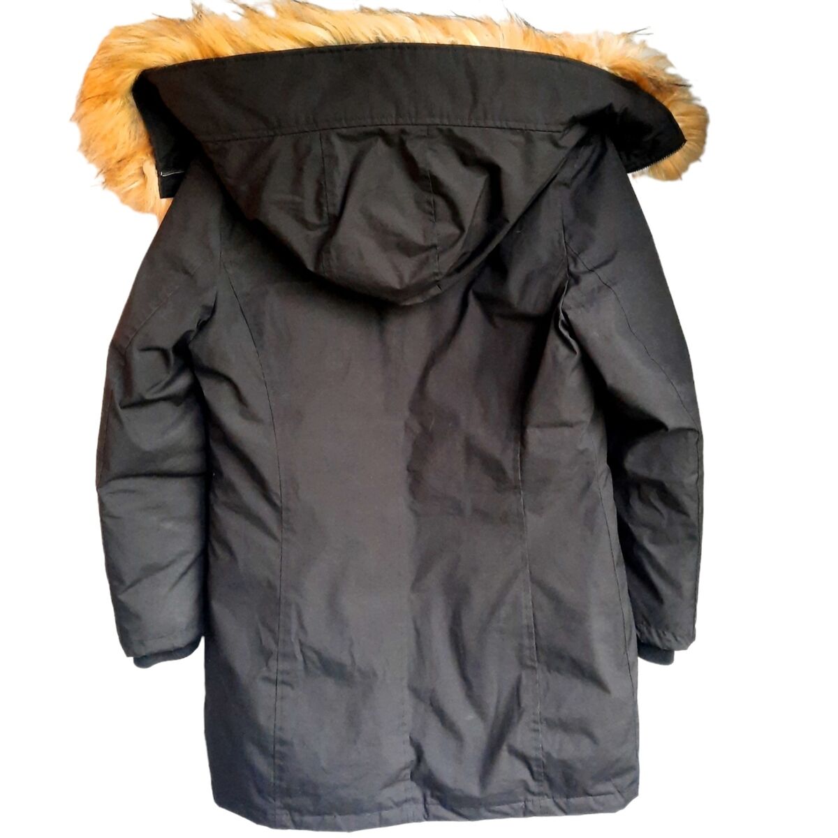 Ivanka Trump Winter Coat Womens S Black Down Parka Faux Fur Ivanka Trump Winter Coat Womens S Black Down Parka Faux Fur