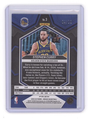 NBAカード  MOSAIC STEPHEN CURRY genesis Stephen Curry 2023 Mosaic #3 Genesis /(SSP) Price Guide
