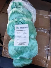 Fishing net 7 inch 21 mesh ( 12ft ) deep 630ft Alaska Twist 0.20mmX8 strands