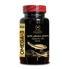 OMEGA 3 FISH OIL - Essential Fatty Acids, Fish Oil Softgels, Fish Oil Omega 3 -1