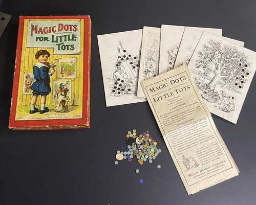 Magic Dots For Little Tots Board Game With Box 4495 Vintage - Picture 1 of 17
