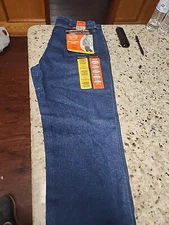 Rustler Advantage Jeans 36x32 Blue Extra Heavy Denim Regular Fit Boot Cut