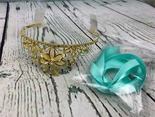 Gold Tiara Birthday Princess Crowns Prom Flower Gift Box