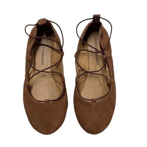 Lucky Brand Mens Brown Leather Wingtip Lace-Up Oxford Shoes  display picture 1