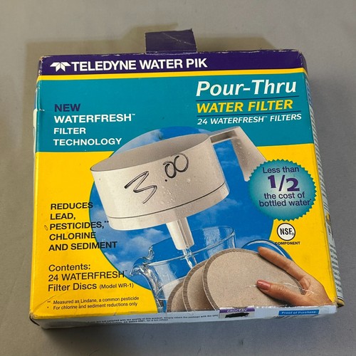 24 Count Teledyne Pour Thru Water Filter Discs WR-1 Reduces Lead Chlorine