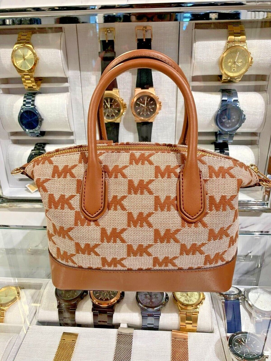 Michael Kors Hyde Small Women PVC Satchel MK Bag Crossbody