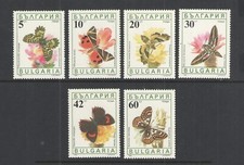 1990 BULGARIA Scott # 3551-3556 { BUTTERFLIES } STAMP SET MNH MINT NEVER HINGED