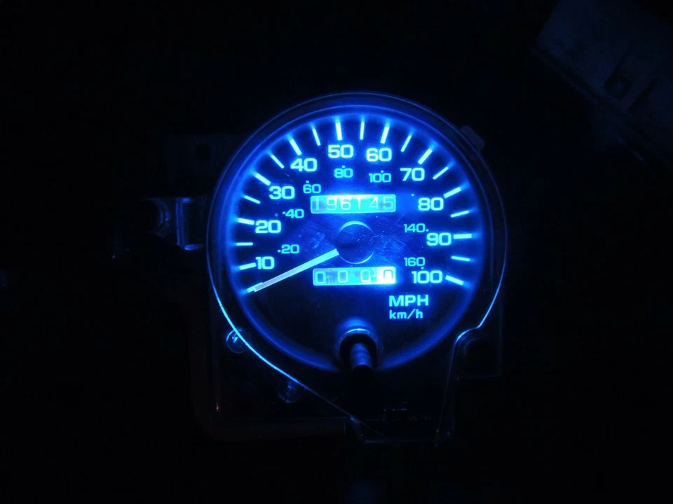 Cuadro de instrumentos LED azul hielo para Jeep 92 95 Wrangler YJ Foto 4 de 4