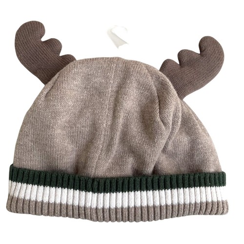 Gymboree Baby Gender Neutral Christmas Reindeer Beanie Hat Size 6-12 Months - Picture 5 of 5