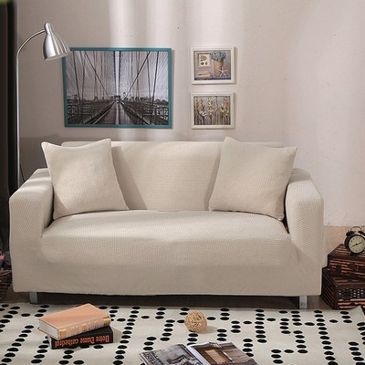 Soft Warm Spandex Stretch 2 Seater Sofa Slipcover Love Seat Couch