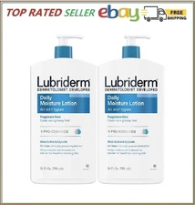 Lubriderm Daily Moisture Body Lotion, Fragrance-Free, 24 oz., 2 pk.
