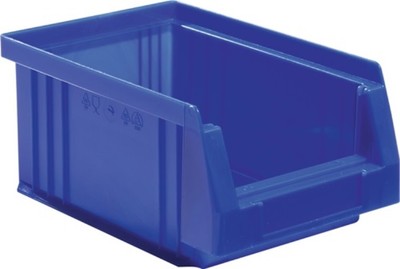 25er PACK(Stk) LA-KA-PE 01850 02 02 Sichtlagerkasten PLK L164xB105xH75mm PP blau