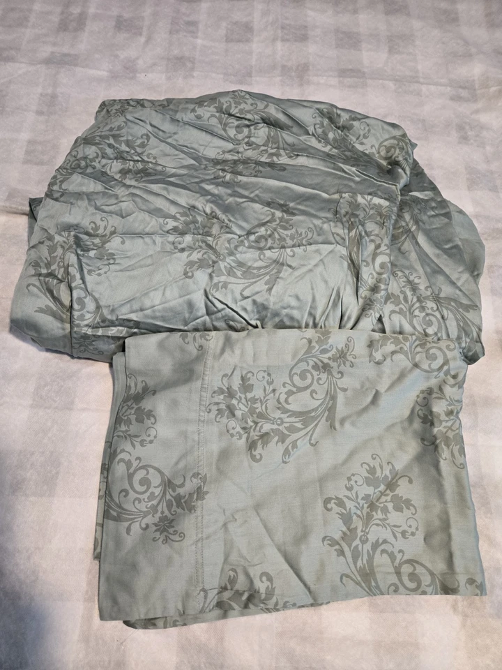 Conjunto de 4 conjuntos de cama completos verdes vintage, lençol plano, lençol ajustado, 2 capas de travesseiros - Imagem 3 de 4