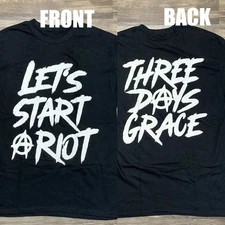 2025 Three Days Grace Let’s Start A Riot Concert Venue T-Shirt FAST SHIP