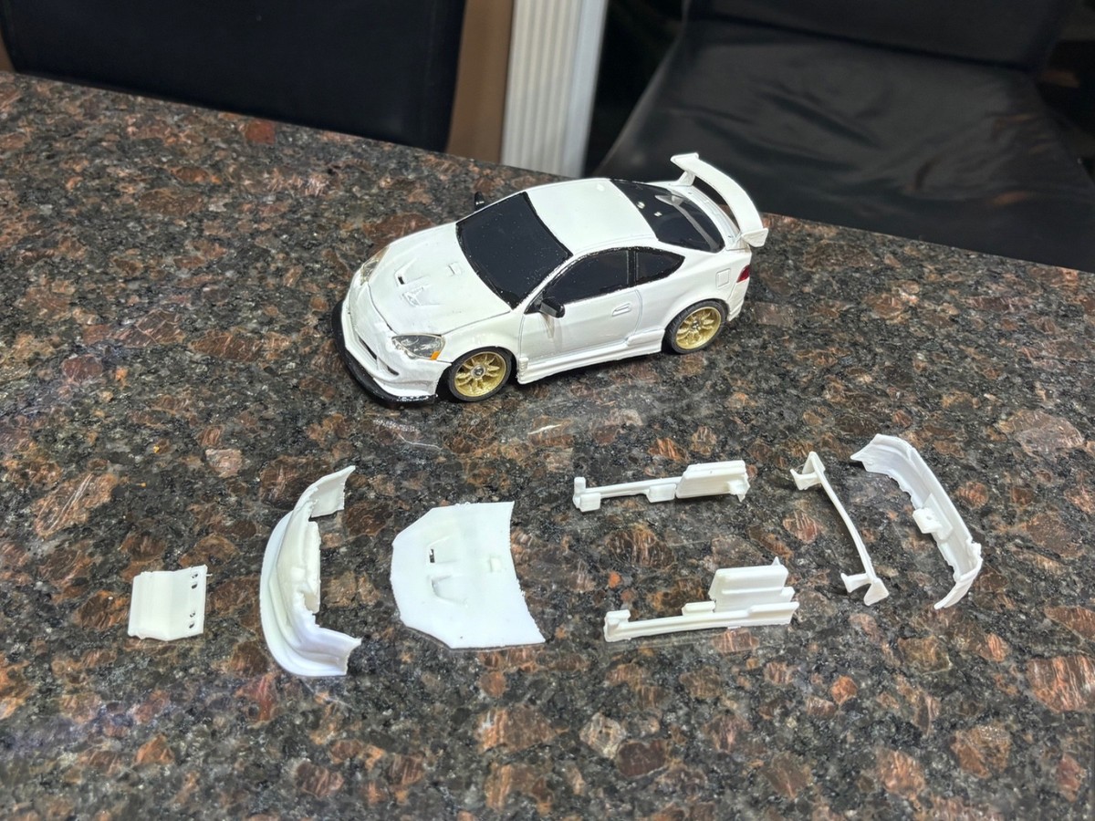 3D Printed Xmods - Mini-Z Retrofit RSX Mugen kit 1/28 Drift Body