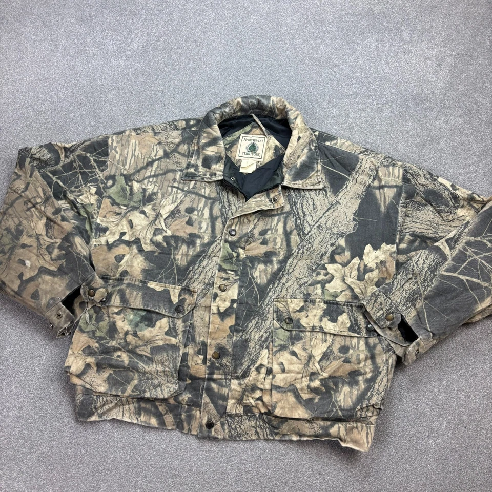 RealTree 夹克女式 2XL XXL 棕色工作服帆布迷彩狩猎衬里女士* — 第 2/4 张图片