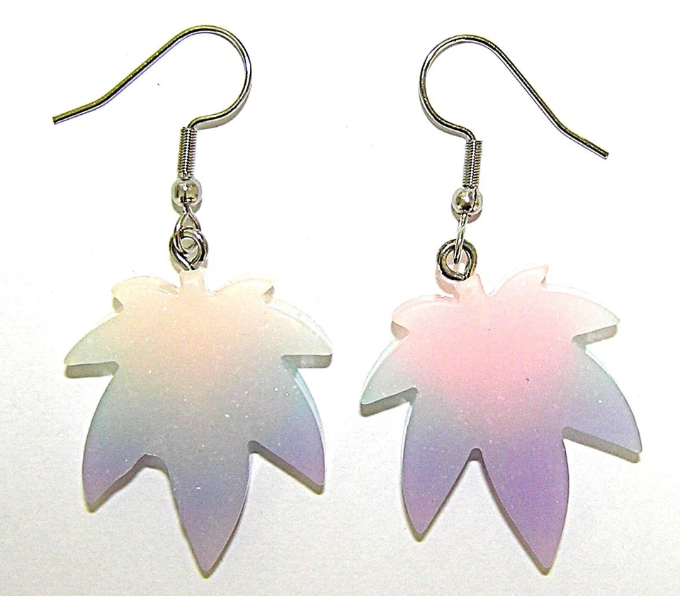 Pendientes de Cannabis Hoja de Hierba de Marihuana Pot, Gota/Cuelga, ¡Súper Geniales 420 Amigables! Foto 2 de 2