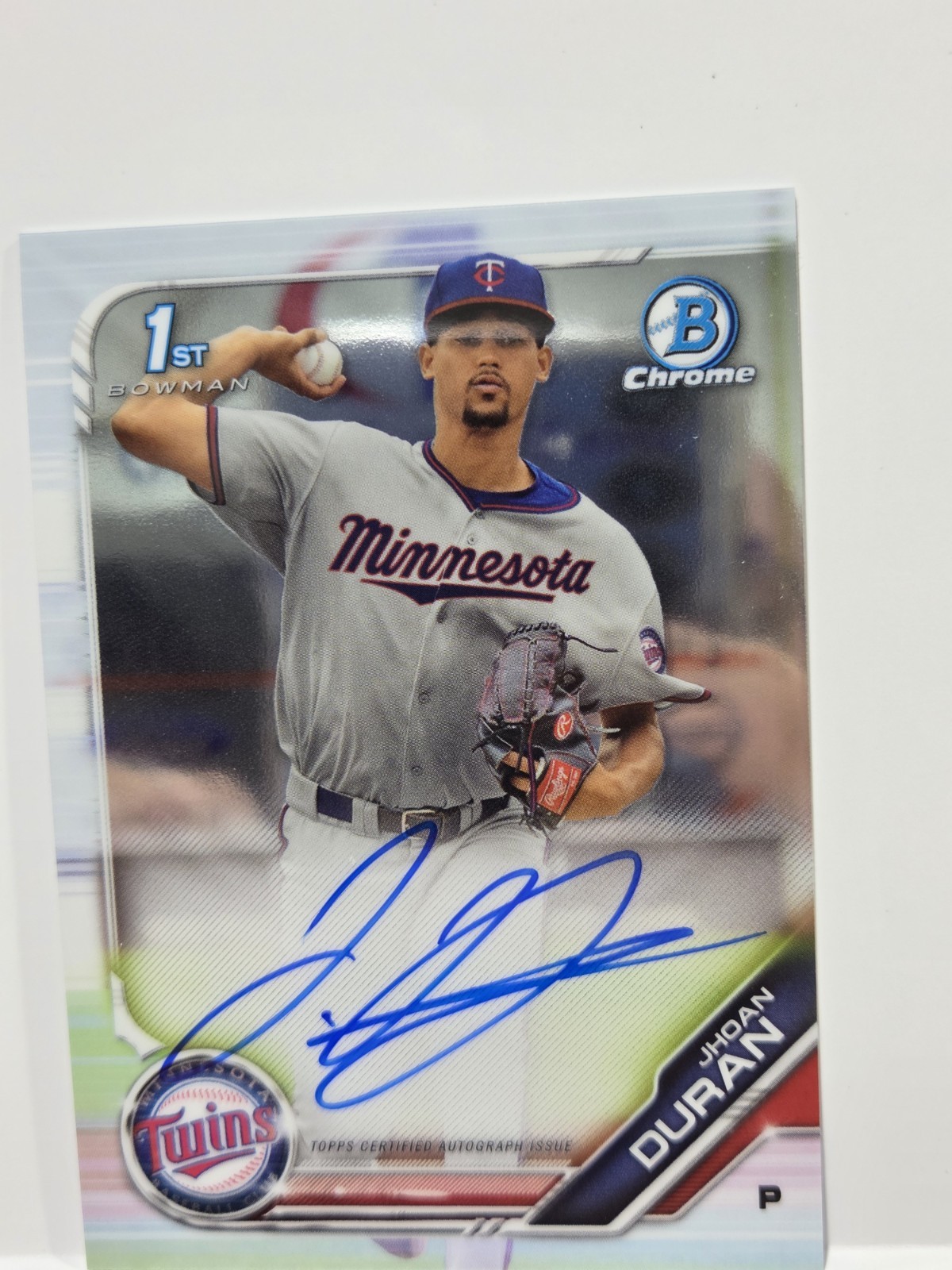 2019 Bowman Chrome Jhoan Duran Auto #CPA-JDU