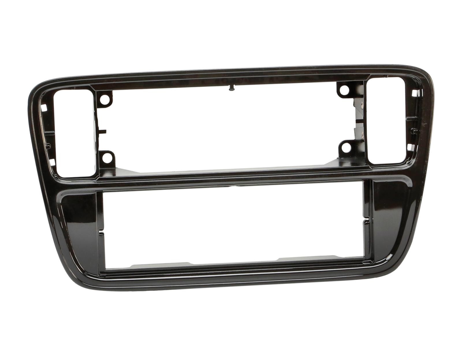 Façade autoradio 1DIN VW UP 11-17 noire brillante - Réf AA-AAN