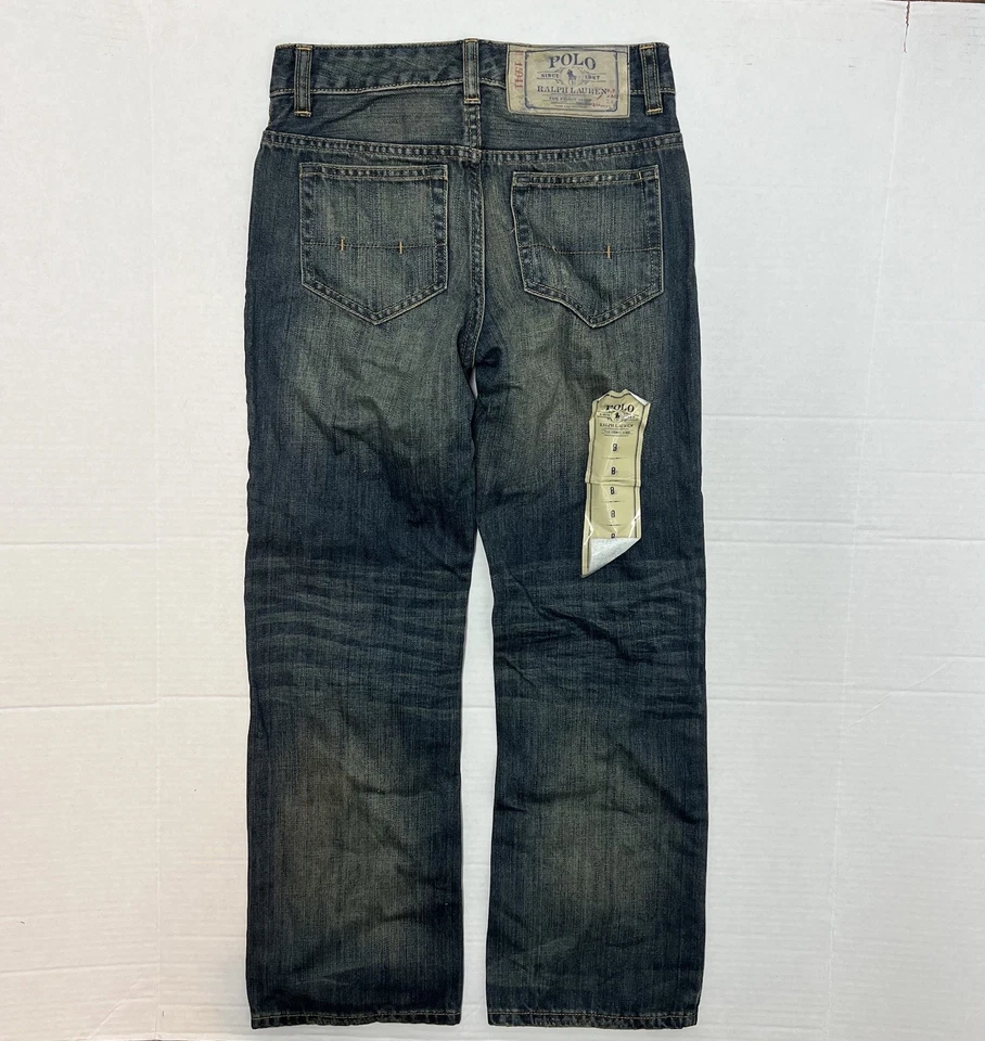 NWT Polo Ralph Lauren Boys Size 8 Straight Leg 100% Cotton Jeans - Image 2 of 4