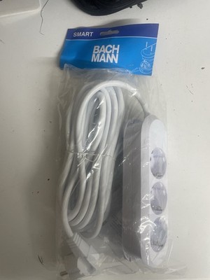 Steckdosenleiste Bachmann Smart 388.272 - 3fach Weis 5m Kabel   NEU OVP