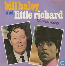 LP Bill Haley and Little Richard Rocking Around STEREO Near Mint Discofoon