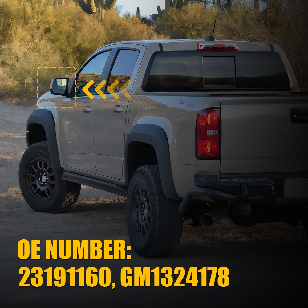 For Chevrolet Colorado GMC Canyon 2015-2022 Driver Left Side Mirror Glass Heated