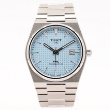 40mm Tissot T137.407.11.351.00 PRX Powermatic 80 Ice Blue Dial Automatic Steel